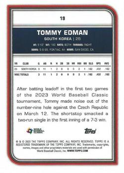 2023 Topps World Baseball Classic #19 Tommy Edman Back