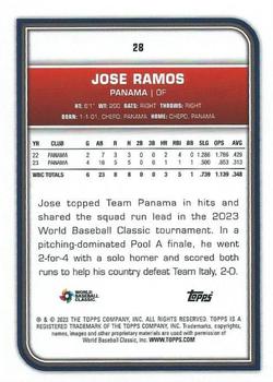 2023 Topps World Baseball Classic #28 Jose Ramos Back