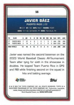 2023 Topps World Baseball Classic #56 Javier Báez Back