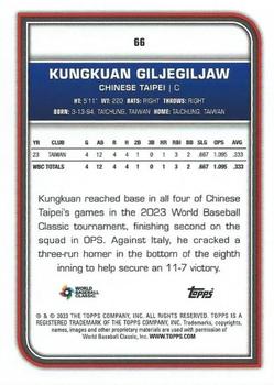 2023 Topps World Baseball Classic #66 Kungkuan Giljegiljaw Back