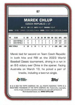2023 Topps World Baseball Classic #67 Marek Chlup Back