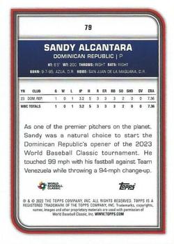 2023 Topps World Baseball Classic #79 Sandy Alcantara Back