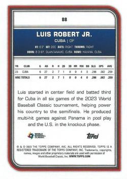 2023 Topps World Baseball Classic #88 Luis Robert Jr. Back