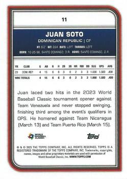 2023 Topps World Baseball Classic #11 Juan Soto Back
