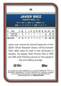 2023 Topps World Baseball Classic #56 Javier Báez Back