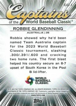 2023 Topps World Baseball Classic - Captains of the Classic #CC-1 Robbie Glendinning Back