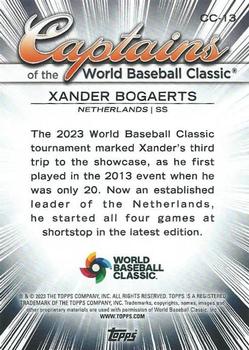 2023 Topps World Baseball Classic - Captains of the Classic #CC-13 Xander Bogaerts Back
