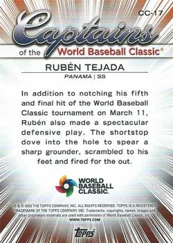 2023 Topps World Baseball Classic - Captains of the Classic #CC-17 Rubén Tejada Back
