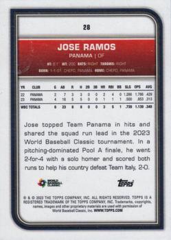 2023 Topps World Baseball Classic - Cracked Ice Foil #28 Jose Ramos Back