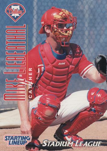 1999 Philadelphia Phillies Stadium League Phillies Finest 5x7 #6 Mike Lieberthal Front