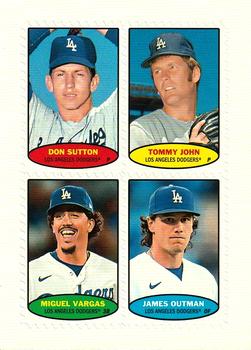 2023 Topps Heritage - 1974 Topps Stamps High Number #74S-61 / 74S-62 / 74S-63 / 74S-64 Don Sutton / Tommy John / Miguel Vargas / James Outman Front
