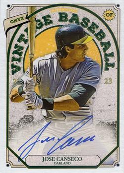 2023 Onyx Vintage Extended - Blue Signatures #OAJO Jose Canseco Front