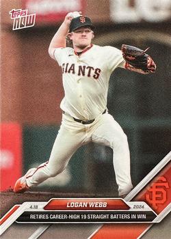 2024 Topps Now #93 Logan Webb Front