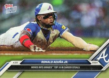 2024 Topps Now #103 Ronald Acuna Jr. Front