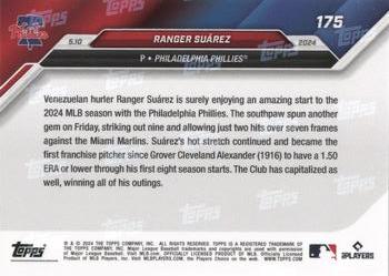 2024 Topps Now #175 Ranger Suarez Back