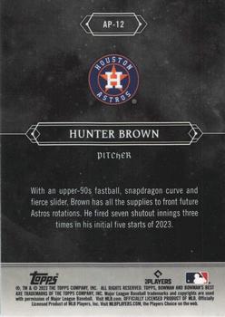 2023 Bowman's Best - Astral Projections #AP-12 Hunter Brown Back
