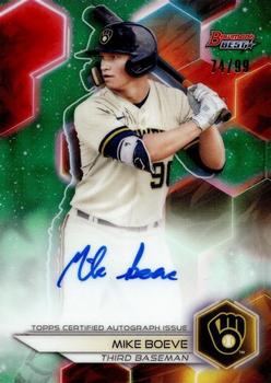 2023 Bowman's Best - Best of 2023 Autographs Green Refractors #B23-MBO Mike Boeve Front