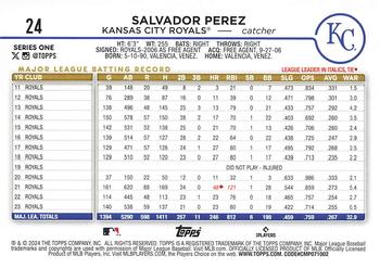 2024 Topps #24 Salvador Perez Back