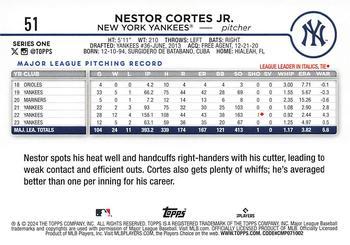 2024 Topps #51 Nestor Cortes Jr. Back