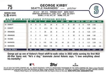 2024 Topps #75 George Kirby Back