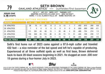 2024 Topps #79 Seth Brown Back