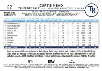 2024 Topps #82 Curtis Mead Back