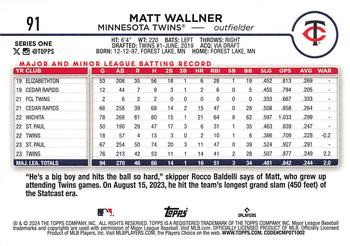 2024 Topps #91 Matt Wallner Back