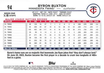 2024 Topps #94 Byron Buxton Back
