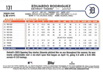 2024 Topps #131 Eduardo Rodriguez Back