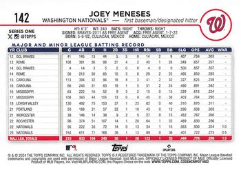 2024 Topps #142 Joey Meneses Back