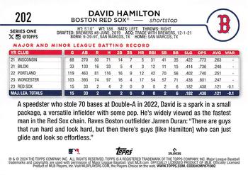 2024 Topps #202 David Hamilton Back
