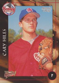 2001 Multi-Ad Reading Phillies Alvernia College Edition #10 Cary Hiles Front
