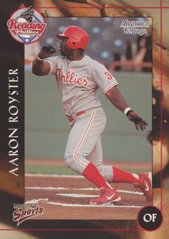 2001 Multi-Ad Reading Phillies Alvernia College Edition #18 Aaron Royster Front
