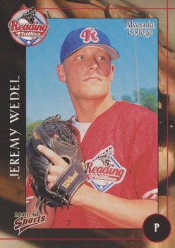 2001 Multi-Ad Reading Phillies Alvernia College Edition #24 Jeremy Wedel Front