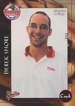 2001 Multi-Ad Reading Phillies Alvernia College Edition #29 Derek Shore Front