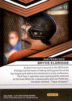 2023 Panini Elite Extra Edition #13 Bryce Eldridge Back