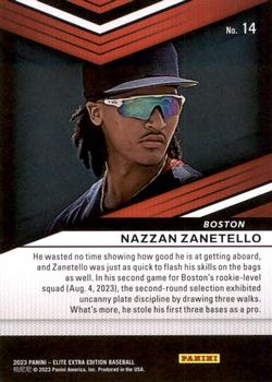 2023 Panini Elite Extra Edition #14 Nazzan Zanetello Back