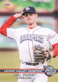 2022 Choice Lehigh Valley IronPigs #35 Will Toffey Front