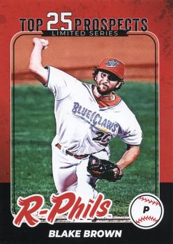 2022 R-Phils Philadelphia Phillies Top 25 Prospects #16 Blake Brown Front