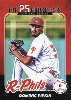 2022 R-Phils Philadelphia Phillies Top 25 Prospects #17 Dominic Pipkin Front