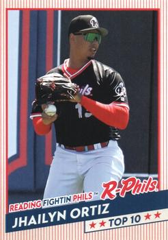 2022 Reading Fightin Phils Holiday Top 10 #NNO Jhailyn Ortiz Front