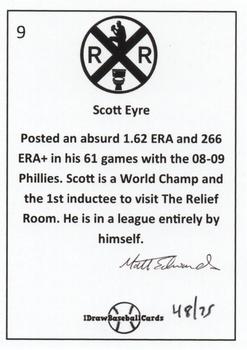 2022 IDrawBaseball Cards x Relief Room Philadelphia Phillies (unlicensed) #9 Scott Eyre Back