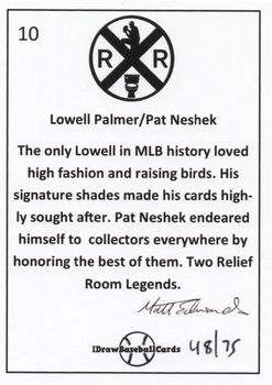 2022 IDrawBaseball Cards x Relief Room Philadelphia Phillies (unlicensed) #10 Lowell Palmer / Pat Neshek Back