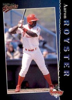 1998 Multi-Ad Reading Phillies Blue Border #1 Aaron Royster Front