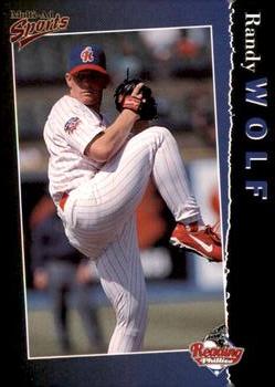 1998 Multi-Ad Reading Phillies Blue Border #22 Randy Wolf Front