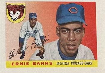 1955 Topps Sports Illustrated #28 Ernie Banks Front