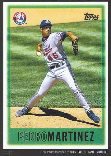 2015 Topps Cardboard Icons 2015 Hall of Fame Inductees 5x7 #158 Pedro Martinez Front