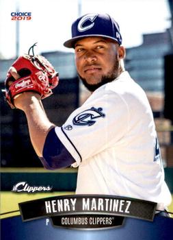 2019 Choice Columbus Clippers #18 Henry Martinez Front