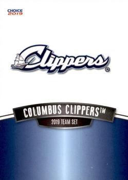 2019 Choice Columbus Clippers #NNO Header Logo Checklist Front