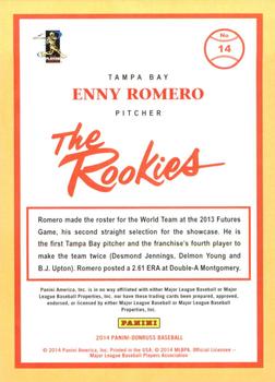 2014 Donruss The Rookies #14 Enny Romero Back